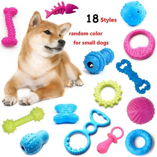 1pc Pet Chew Toy Soft TPR Small Dogs Teeth Grinding Chewing