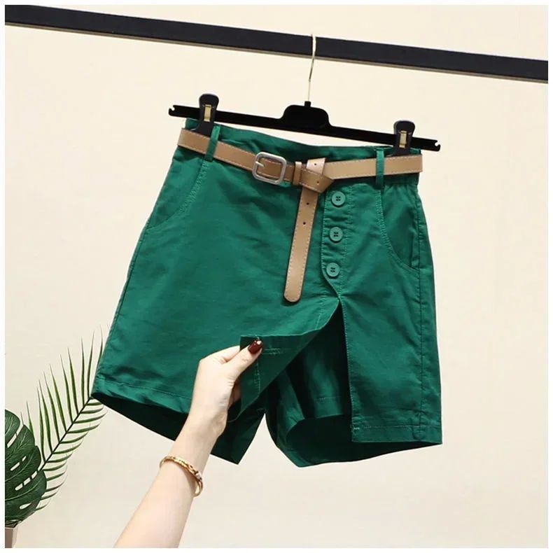 100% Cotton 2024 Casual Shorts for Women Wear Korean Version