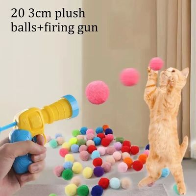 Interactive Cat Toy Gun: Engaging Laser Chase & Feathery Fun