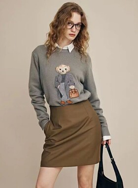 Spring Cashmere Women's Pullover Ralph Bear Sweater Stylish