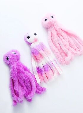 Cat toy Cute octopus plush toy bite resistant teeth interact