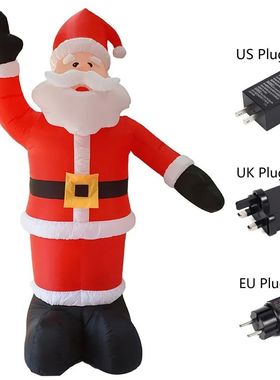 Santa Claus Waving Hand 1.8m Inflate Model Christmas Decorat