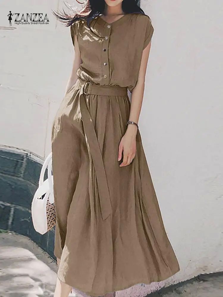 2023  Women Fashion Short Sleeve Dress Summer Elegant Party图片