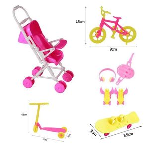 Mini Bike Kids Toys Baby Dolls Game Kawaii 7 Items / Lot Min