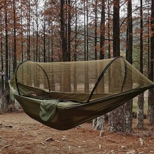 Outdoor Camping Hammock With Mosquito Net Lightweight Hangin