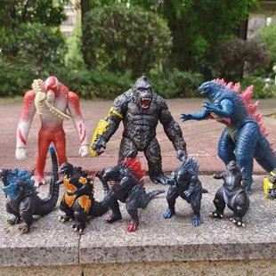 新哥斯拉手办大战金刚核爆玩具传奇怪兽之王男孩玩偶电影可动模型