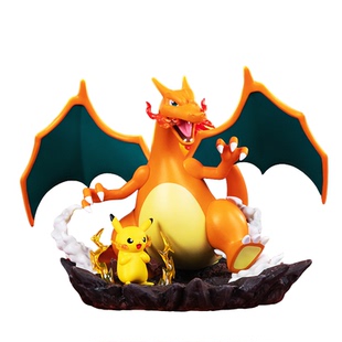 正版 喷火龙皮卡丘手办玩乐主义宝可梦潮玩摆件精灵公仔周边礼物