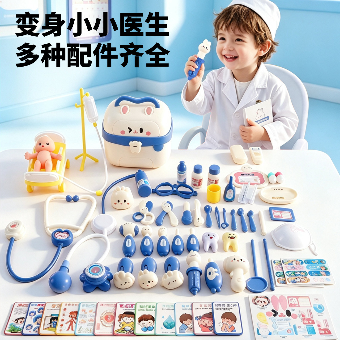 【听诊+打针+口腔】仿真医疗玩具图片