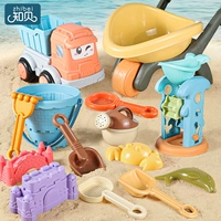 Детские Пляжная игрушечная машина детские Играть воду, копающую песчаную почву инструменты для песочных стволов, стволо комплект Песчаный бассейн