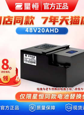 星恒官方锂电池48V20Ah适用雅迪爱玛绿源电动车锂电瓶48V