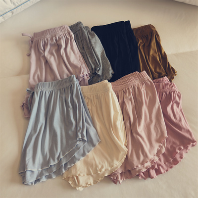 软糯的遛弯神裤！莫代尔短裤女夏宽松薄款休闲裤睡裤运动瑜伽裤子