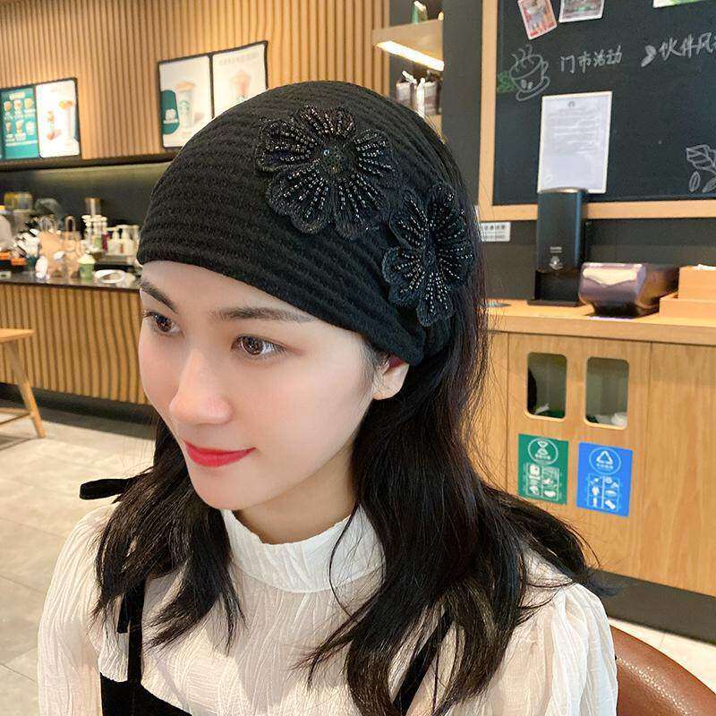 宽边发带薄款护额女外出运动洗脸遮白发头饰遮盖头巾头套发箍发卡