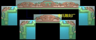李氏雕刻厂精雕图花鸟靠头浮雕图风景凤凰电脑雕刻图山水和谐新脑