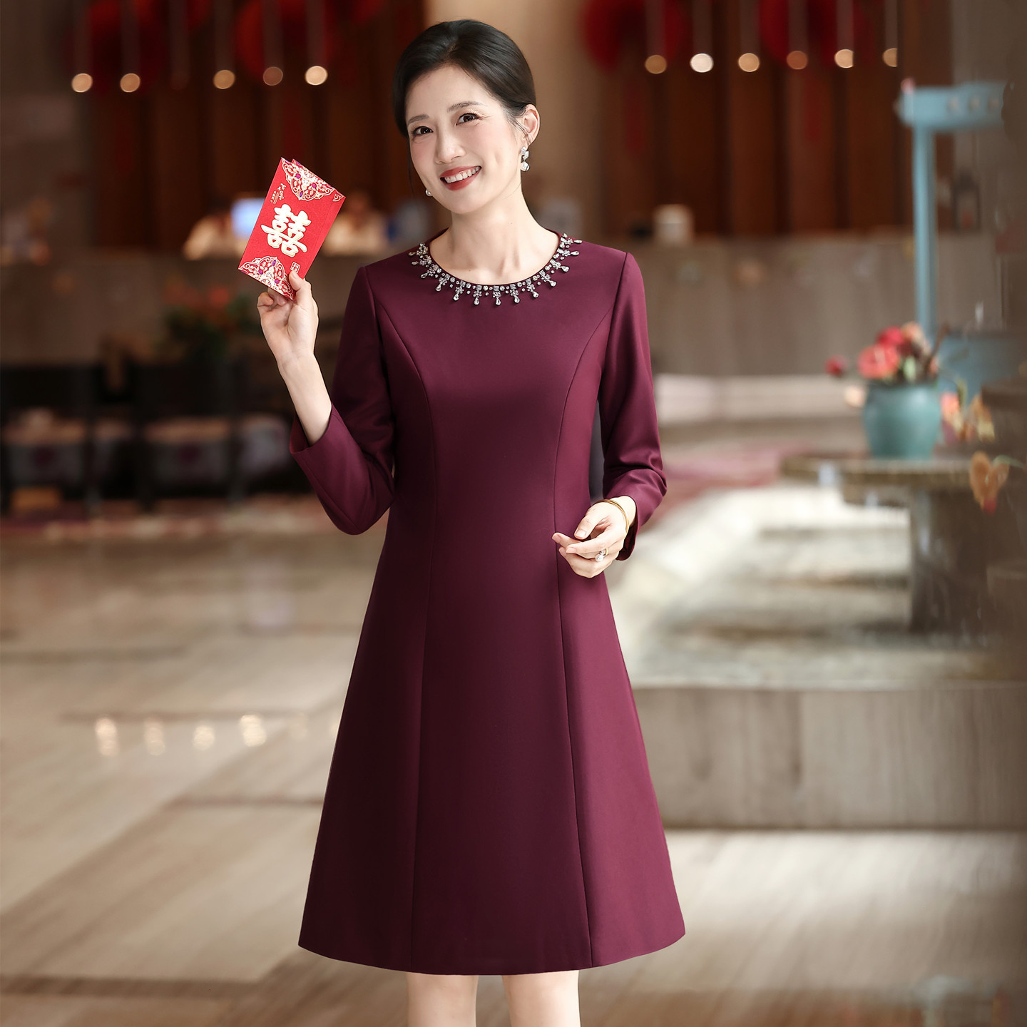 小个子妈妈婚礼礼服裙