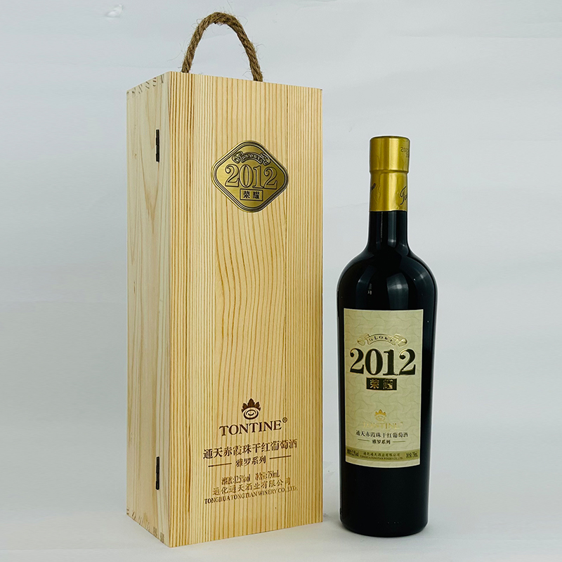 通天赤霞珠干红葡萄酒礼盒装通化干红晚收雅罗荣耀2012红酒葡萄酒