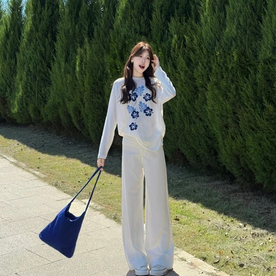 白色内搭打底衫女纯棉宽松长袖