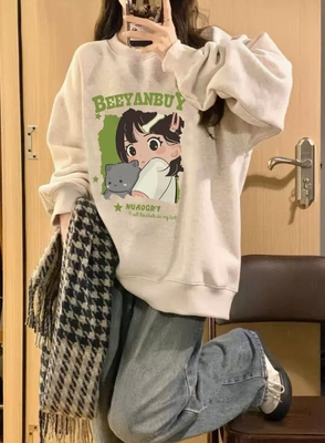 美式复古oversize今年流行卫衣