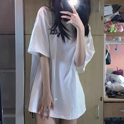 美式复古短袖T恤女夏新款ins潮