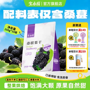 宝桑园无添加黑桑葚果干不加糖免洗自然甜广东农科院研制250g