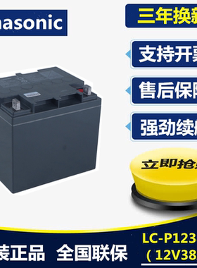 松下（panasonic）松下铅酸免维护蓄电池 LC-P1238ST 12V38AH UPS