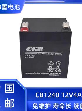 武汉长光蓄电池CB1250 CGB12V5AH电梯 消防应急电源CB1240 12V4AH
