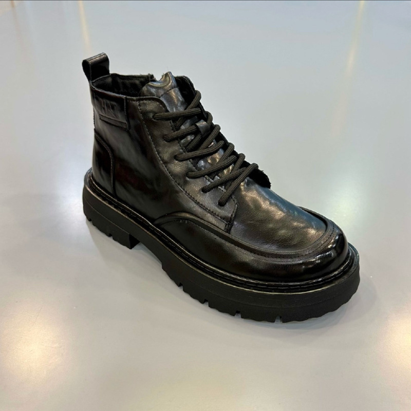 帝罗鲨男士秋冬新款英伦马丁靴厚底户外徒步工装靴百搭时尚潮流