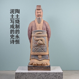 兵马俑摆件秦始皇西安工艺品纪念品小陶俑文创模型复制品泥人彩色