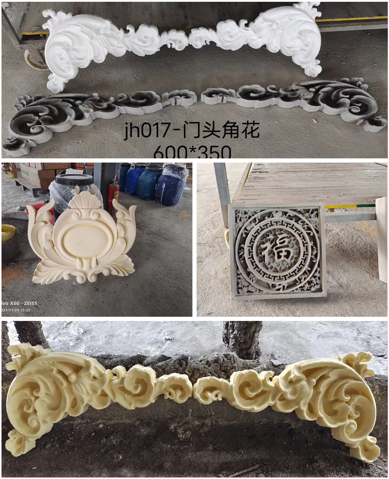 别墅外墙门头装饰eps阻燃泡沫角花 罗马柱贴花欧式浮雕各种款定制