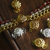 多层项链三孔铜镀金保色插扣项链扣连接装 DSz 饰扣diy珍珠配件