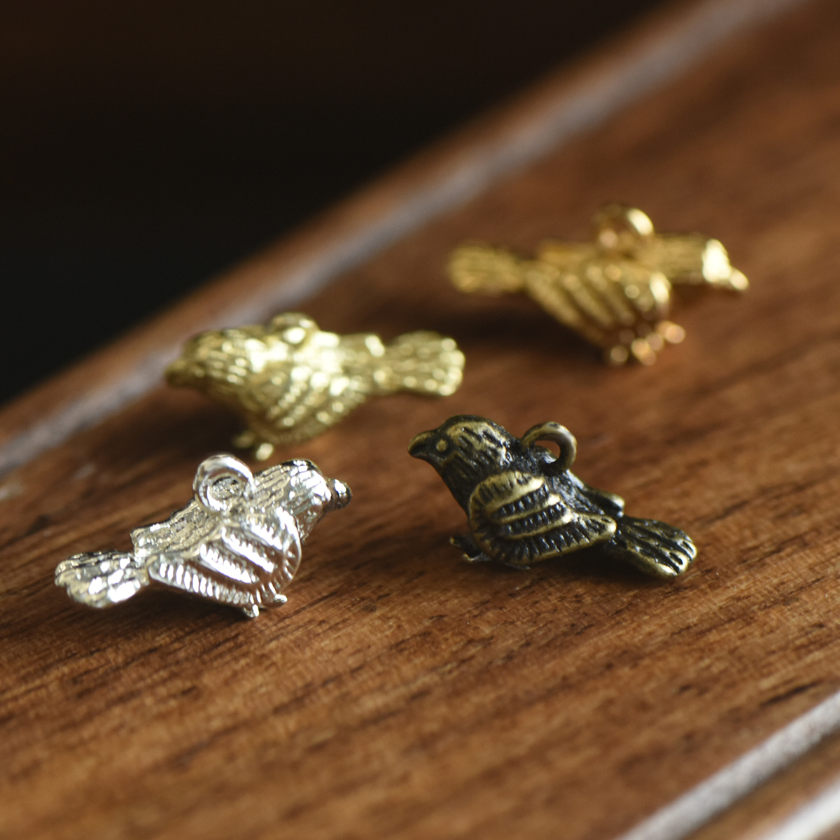 铜镀金不掉色动物小鸟挂件