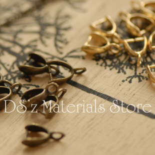 古铜色保色电金纯铜项链挂头 A字扣 C14 DSz