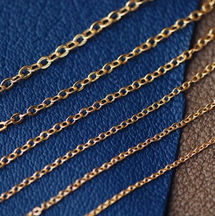 保色镀金银古铜纯铜裸链子项链手链O字链延长链diy配件 DSz