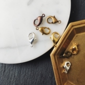 DSz 厚金厚银电镀黄铜龙虾扣保色优质项链扣手链扣diy饰品配件