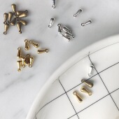 D13 金色 DSz 饰 古铜色 链尾装 zakka配件 铜质小水滴 10个