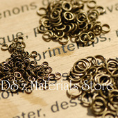 100个 diy手工饰品基础配件 铜质开口小圈 中圈 DSz 古铜色