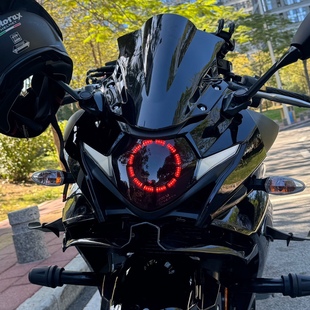 活动款钢铁侠款铃木GSX250r改装天使眼双光透镜大灯总成无损65瓦