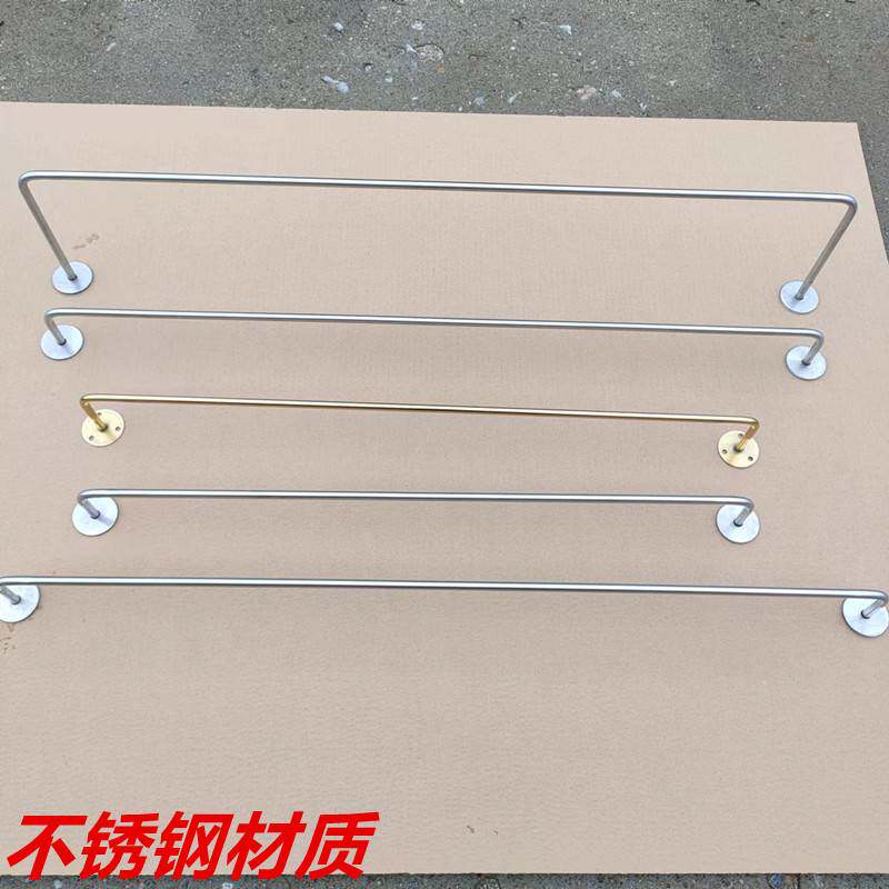 服装店实心不锈钢上墙单腿正侧挂文胸展示杠杆壁挂简约内衣短裤架
