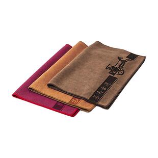 茶巾茶马古道吸水茶巾高档大号棉麻茶道中式家用小方巾超细纤维布