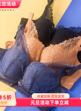 纤妍专柜同款薄模杯软钢圈BC蕾丝聚拢上托型收侧内衣文胸BW0212