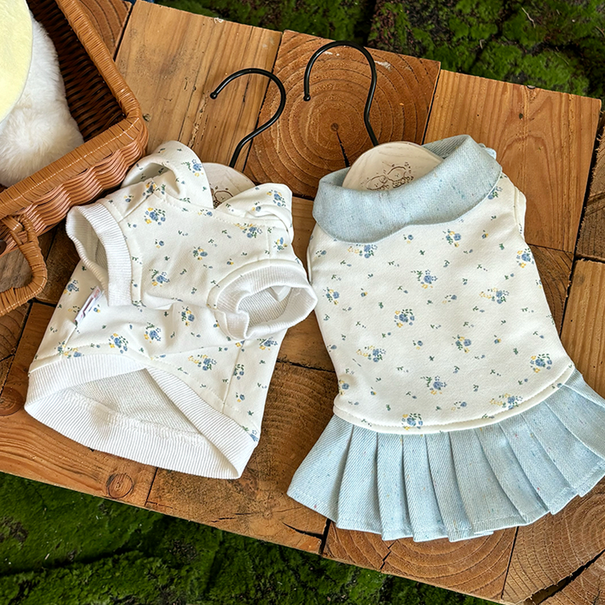 宠物衣服猫咪狗狗衣服新款薄款卫衣牛仔裙子小型犬服装