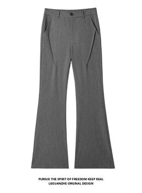 GTLA线上店铺叁佰TTBRO新品田尼克工作室潮大码美式打褶微喇西裤