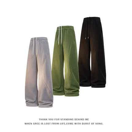 GTLA线上店铺叁佰TTBRO新品田尼克工作室潮时尚大码宽松休闲裤子