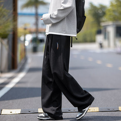 GTLA线上商店GATL韩版博主穿搭复古星星满印彩虹刺绣大码弯刀裤