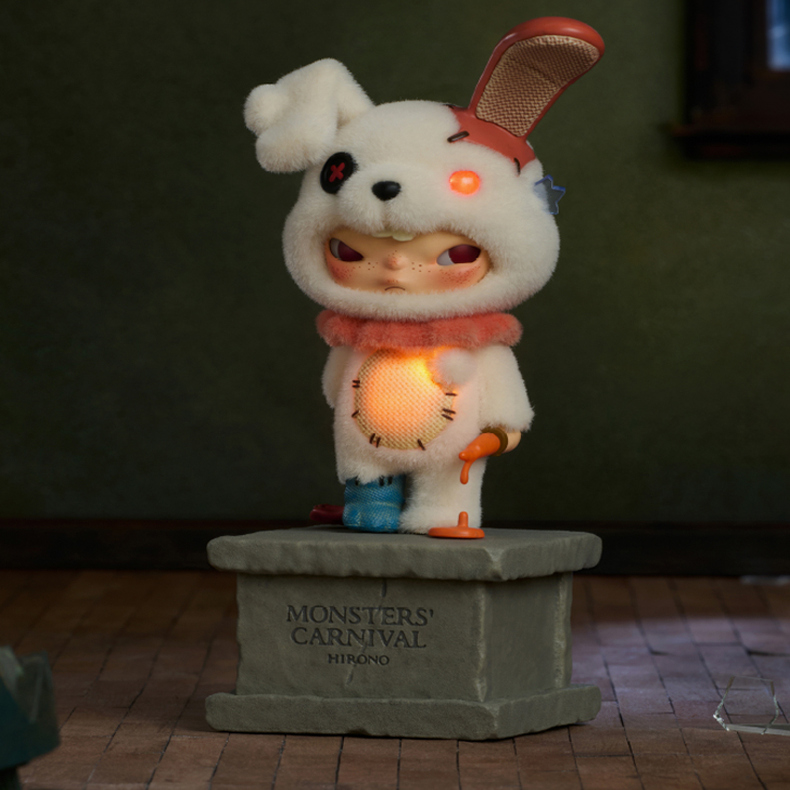 POPMART泡泡玛特小野Hirono诡乐园系列手办盲盒场景道具礼物摆件