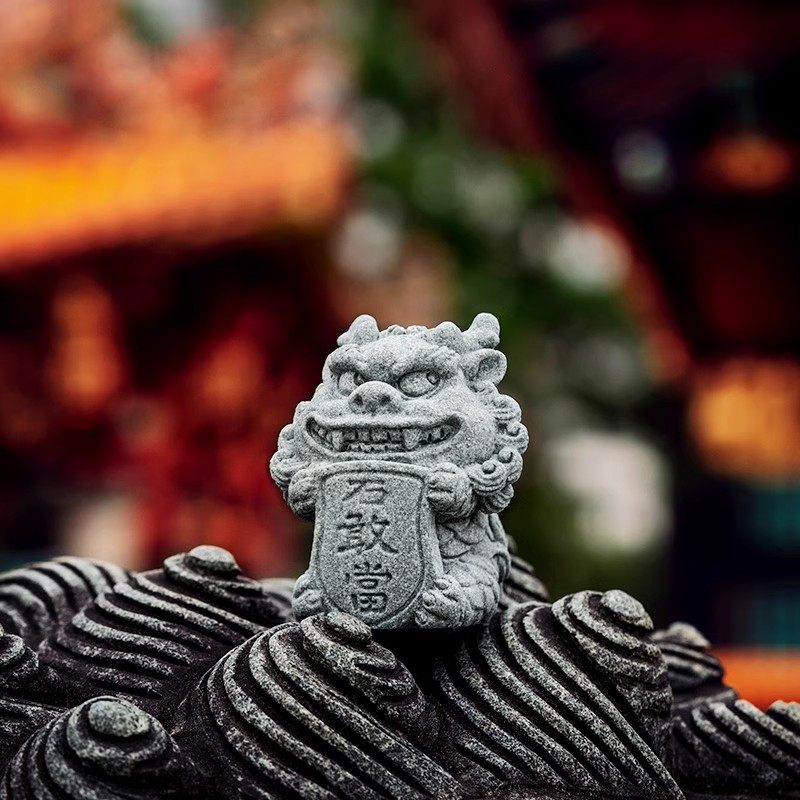 青砂石石敢当茶宠精品可养高级创意家居客厅办公室装饰品摆件创意