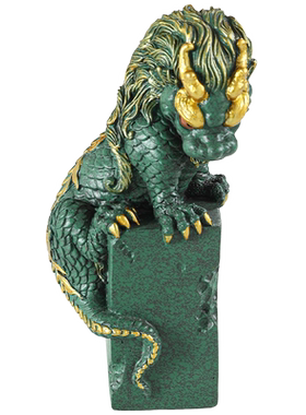 青砂石精致龙年祥瑞精品摆件