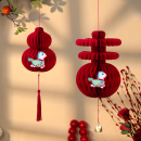 新年装 旦户外喜场景氛围布置房门挂件 饰品春字灯笼挂饰2026马年元