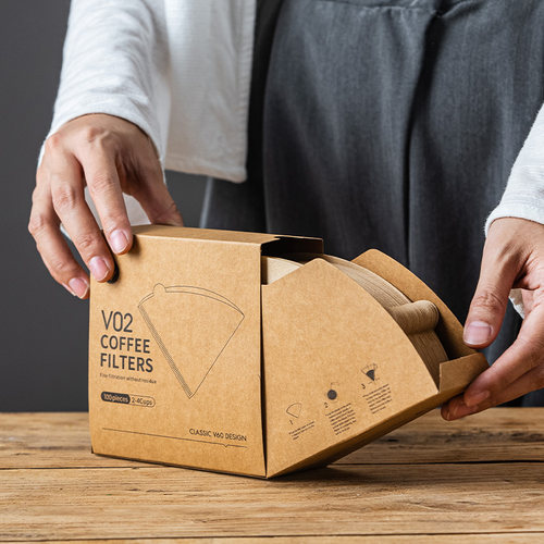 巢牧咖啡滤纸加厚原浆v60滤纸