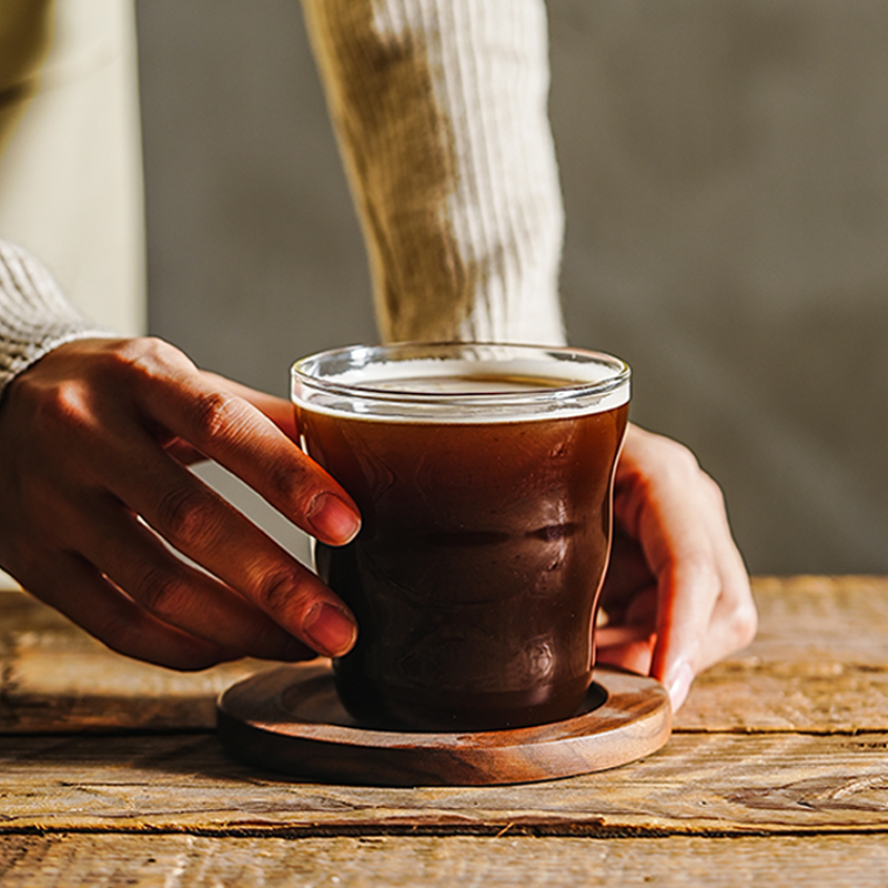 巢牧美式咖啡杯高硼硅玻璃杯