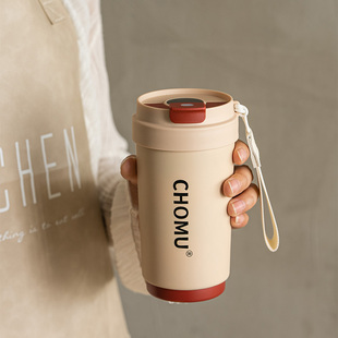 美式咖啡保温杯便携陶瓷内胆女生高颜值2023新款双饮随行水杯家用